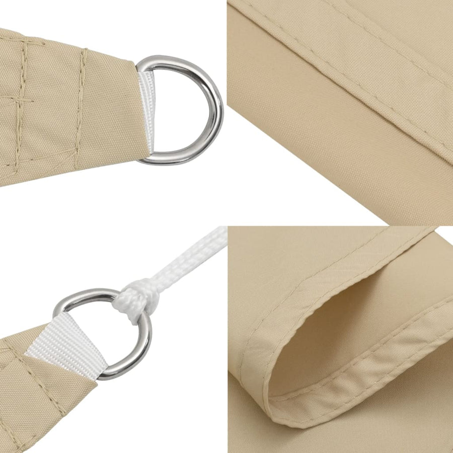 Zonnescherm Vierkant 2X2 M Oxford Stof Beige Wit