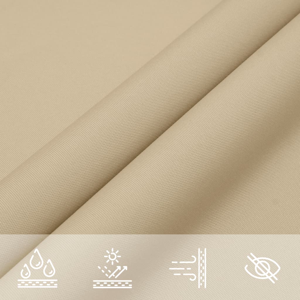 Zonnescherm Vierkant 2X2 M Oxford Stof Beige Wit