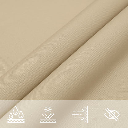 Zonnescherm Vierkant 2X2 M Oxford Stof Beige Wit