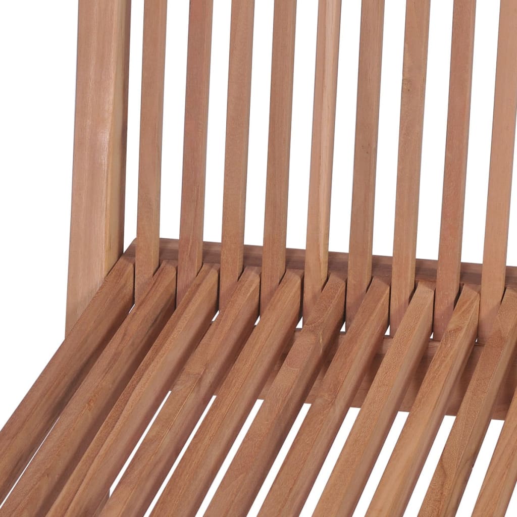11-Delige Tuinset Met Klapstoelen Massief Teakhout