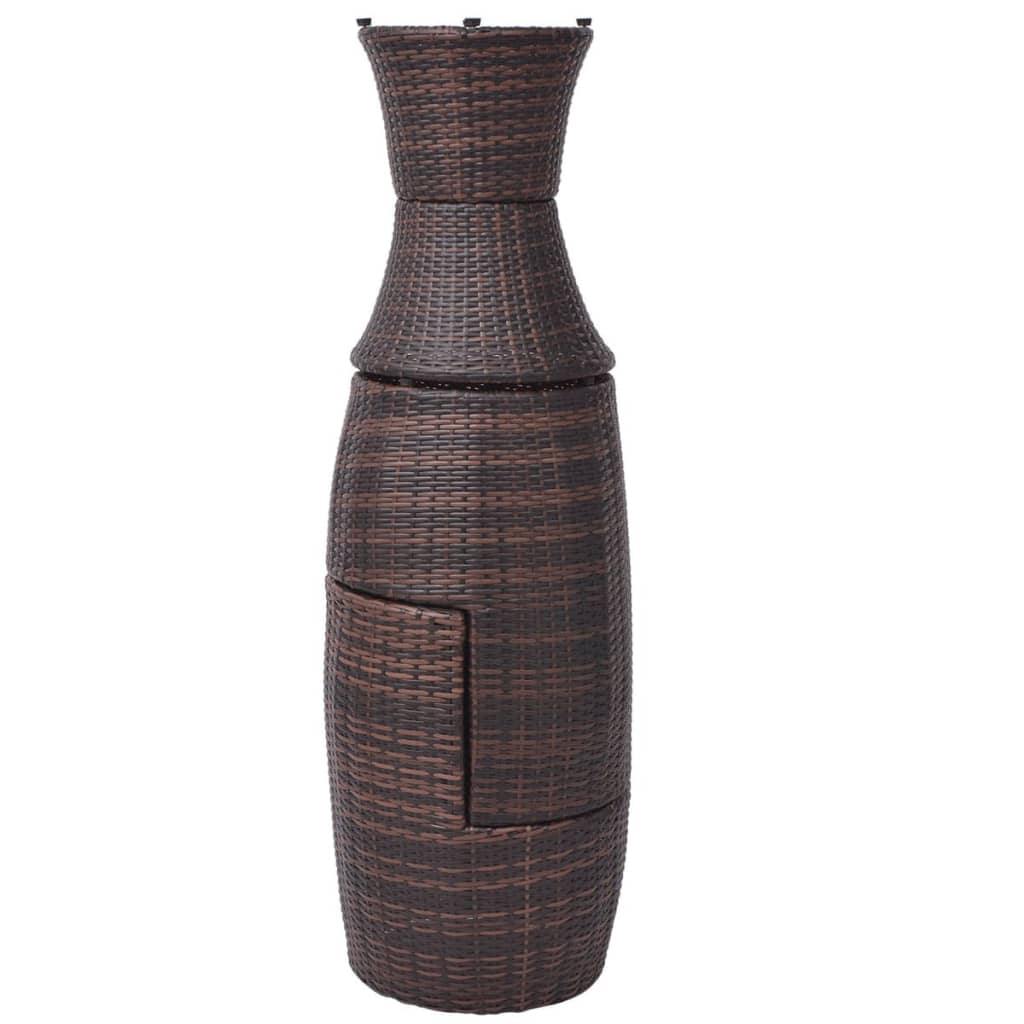 3-delige Bistroset met kussens poly rattan bruin