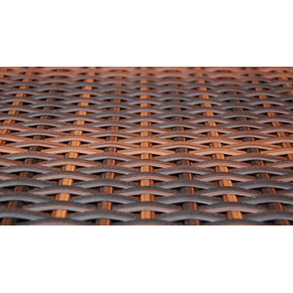 -Delige Tuinset Met Kussens Poly Rattan 5 90 cm tafellengte Bruin en wit