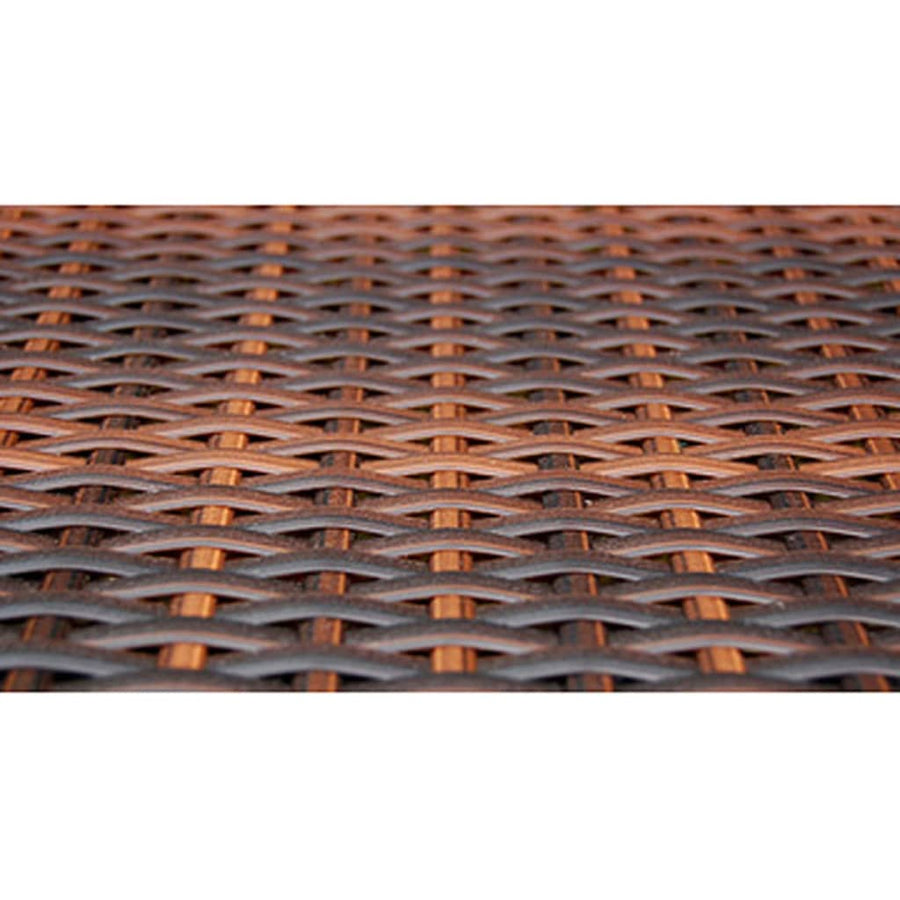 -Delige Tuinset Met Kussens Poly Rattan 5 90 cm tafellengte Bruin en wit