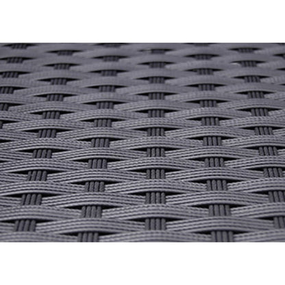 -Delige Tuinset Met Kussens Poly Rattan 5 90 cm tafellengte Zwart en wit