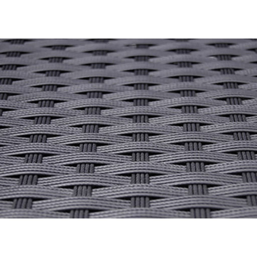 -Delige Tuinset Met Kussens Poly Rattan 5 90 cm tafellengte Zwart en wit