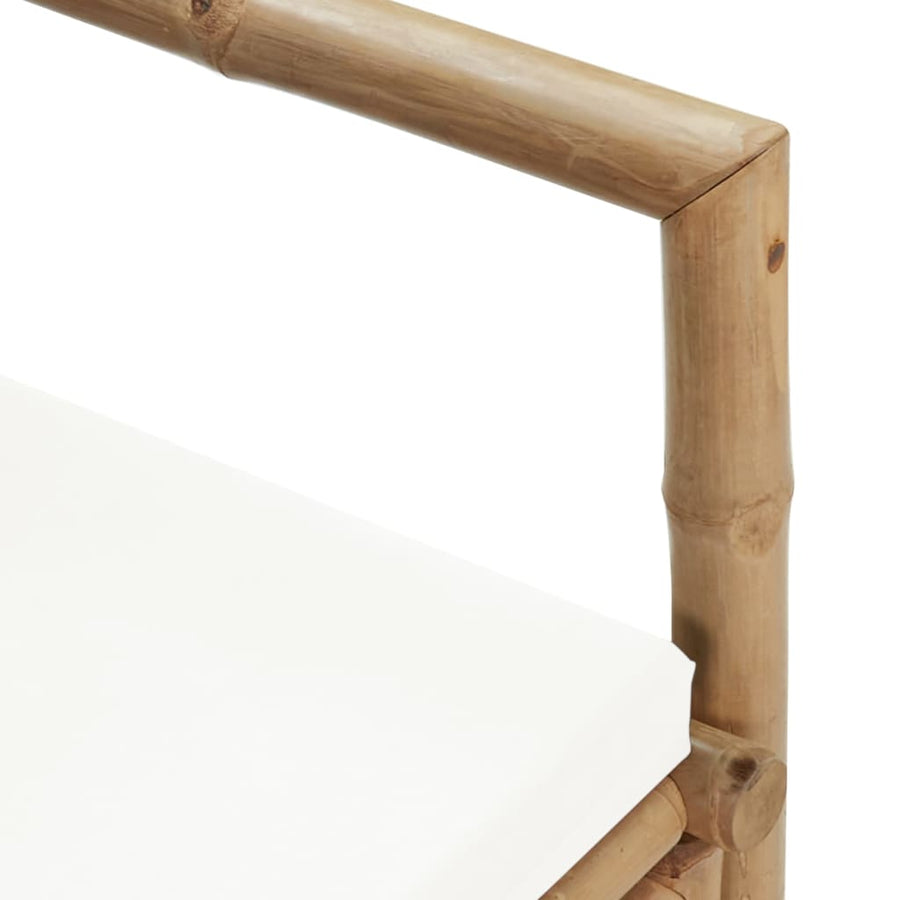 Tuinstoelen Met Kussens Bamboe Crème
