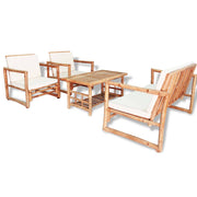 Loungeset 4-delig bamboe