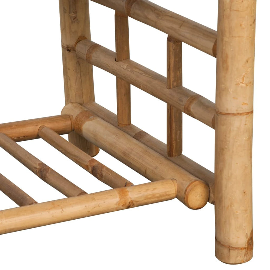 -Delige Loungeset Met Kussens Bamboe crème