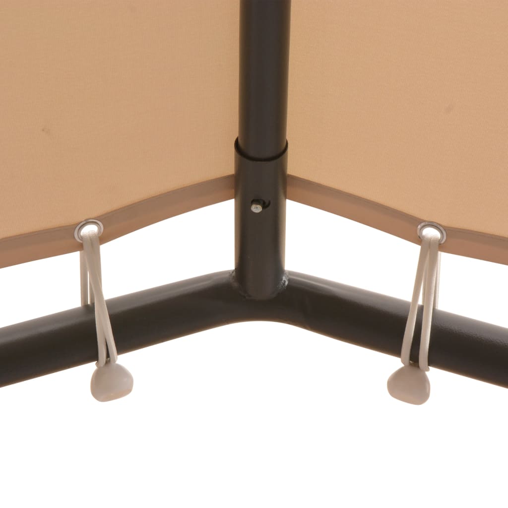 Prieel Staal 4 x 4 m Beige