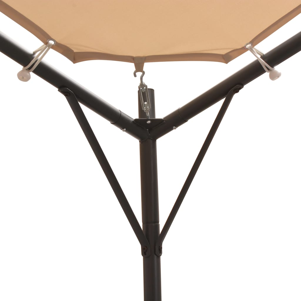 Prieel Staal 4 x 4 m Beige