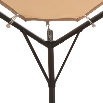 Prieel Staal 4 x 4 m Beige