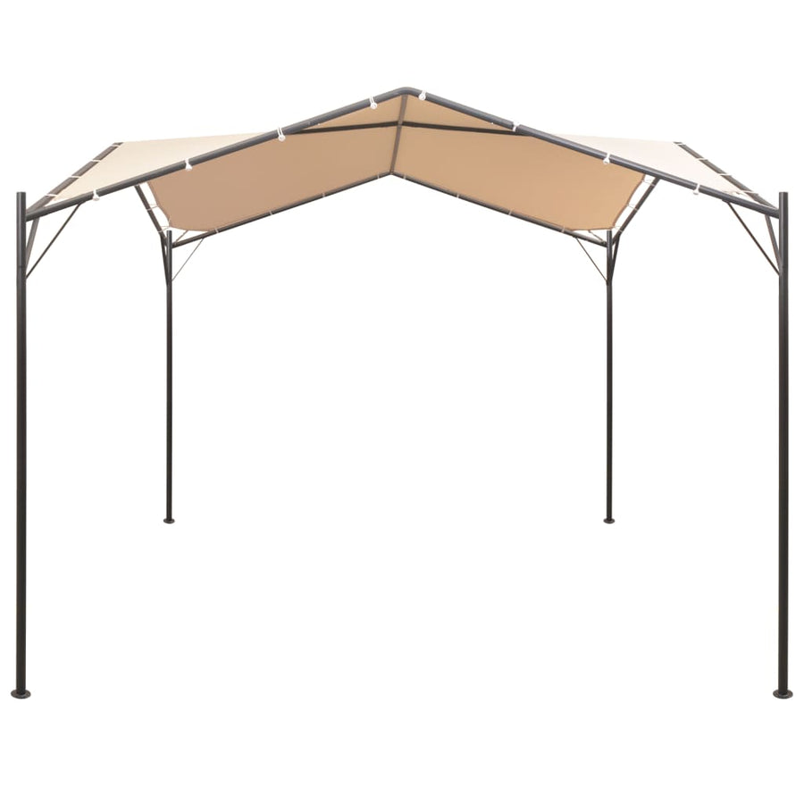 Prieel 3x3 m staal beige