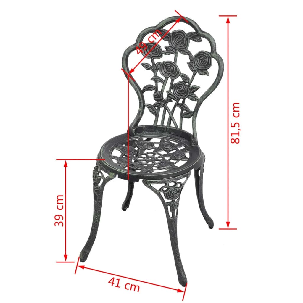 Bistrostoelen Gietaluminium Groen