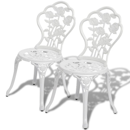 Bistrostoelen Gietaluminium Wit