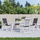 Tuinstoelkussens 4 st 120x50x3 cm antraciet
