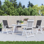 Tuinstoelkussens 4 st 120x50x3 cm antraciet