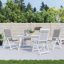 Tuinstoelkussens Hoge Rug Stof 4 120 x 50 x 3 cm Grijs