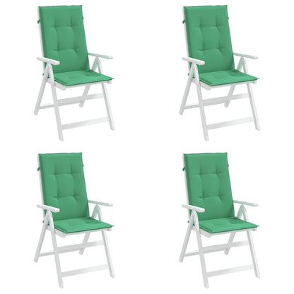 Tuinstoelkussens Hoge Rug Stof 4 120 x 50 x 3 cm Groen