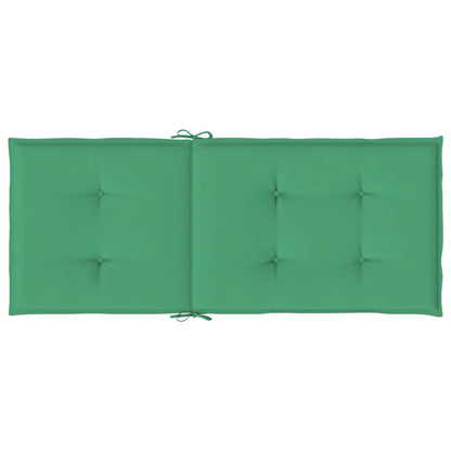 Tuinstoelkussens Hoge Rug Stof 4 120 x 50 x 3 cm Groen