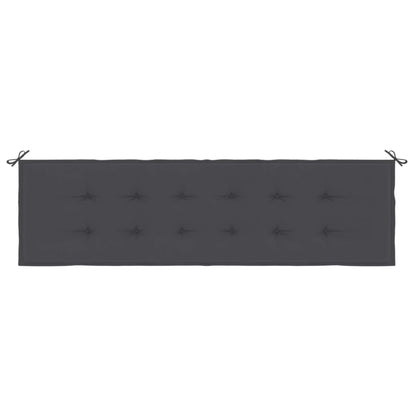 Tuinbankkussen 180x50x3 cm oxford stof antracietkleurig 180 x 50 x 3 cm Antraciet