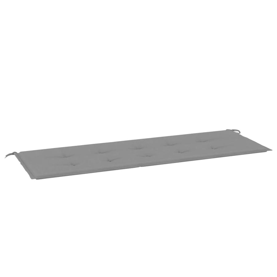Tuinbankkussen 150x50x3 cm oxford stof grijs 150 x 50 x 3 cm Grijs