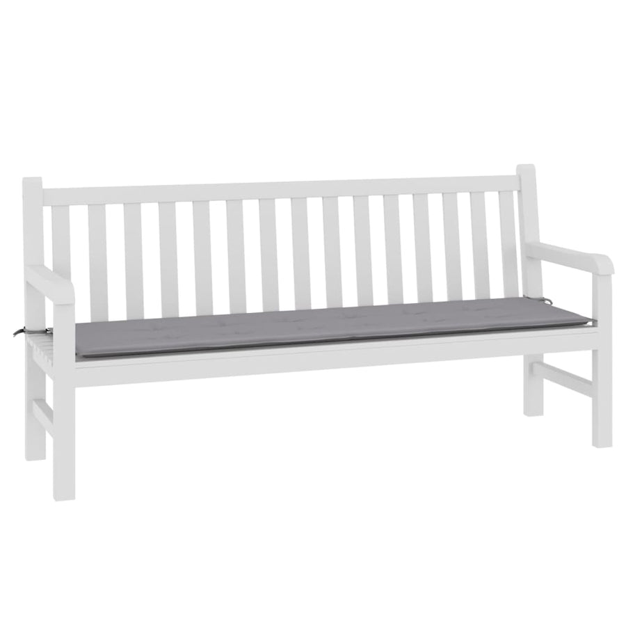 Tuinbankkussen 180x50x3 cm oxford stof grijs 180 x 50 x 3 cm Grijs