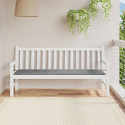 Tuinbankkussen 180x50x3 cm grijs oxford stof