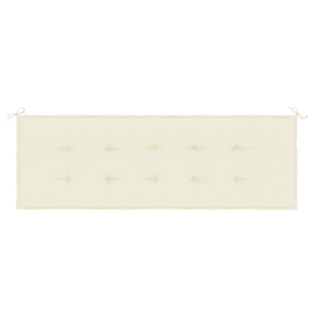 Tuinbankkussen 150x50x3 cm oxford stof crèmekleurig 150 x 50 x 3 cm Crème