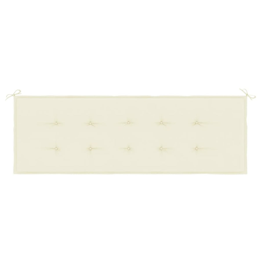 Tuinbankkussen 150x50x3 cm oxford stof crèmekleurig 150 x 50 x 3 cm Crème