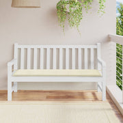 Tuinbankkussen 150x50x4 cm crèmekleurig