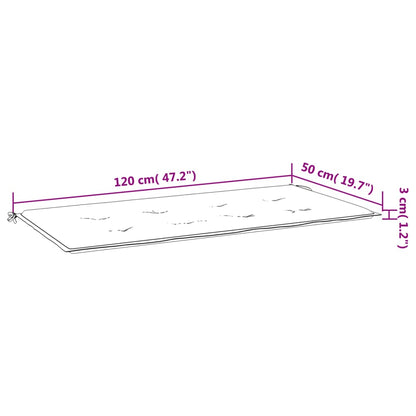 Tuinbankkussen 120x50x3 cm oxford stof groen 120 x 50 x 3 cm Groen