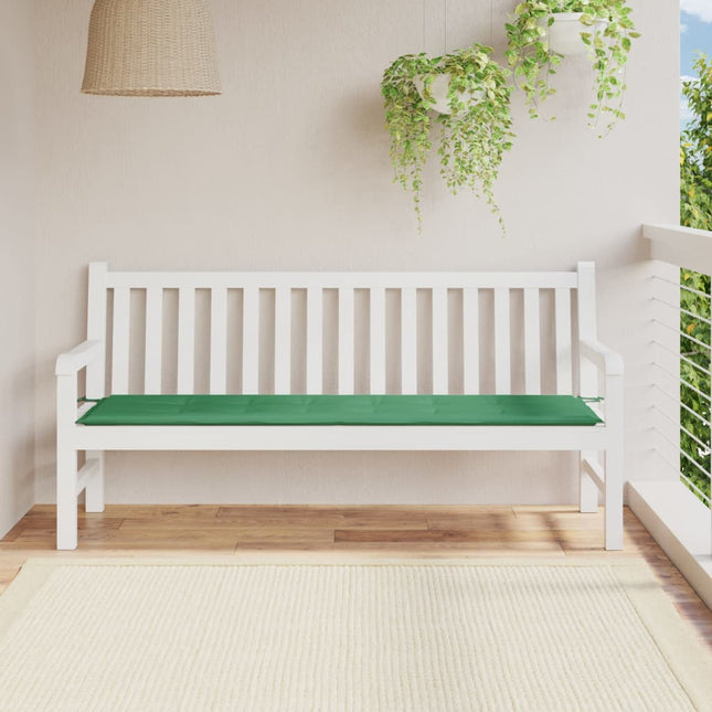 Tuinbankkussen 180x50x3 cm oxford stof groen 180 x 50 x 3 cm Groen