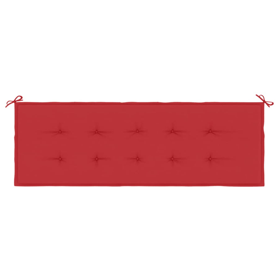 Tuinbankkussen 150x50x3 cm oxford stof rood 150 x 50 x 3 cm Rood