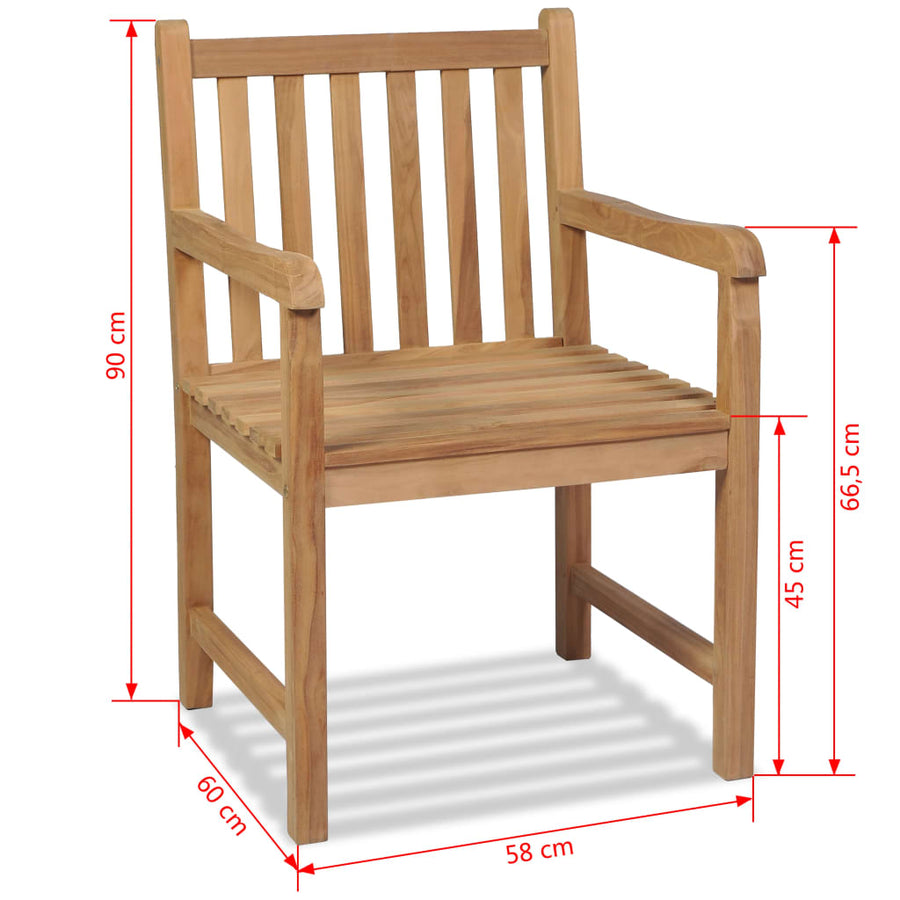 Tuinstoelen Massief Teakhout 2