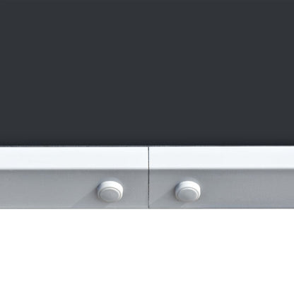 Tuintafel 50X90X74 Cm Staal Zwart 150 cm