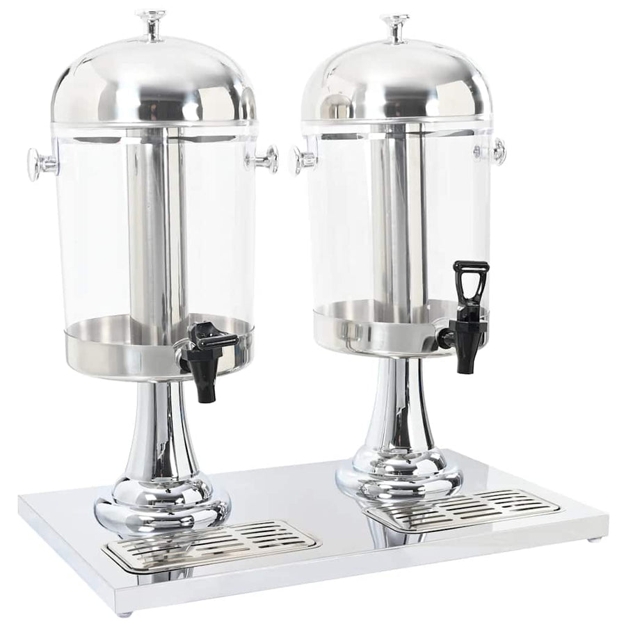 Dubbele Sapdispenser Roestvrij Staal 2X8 L