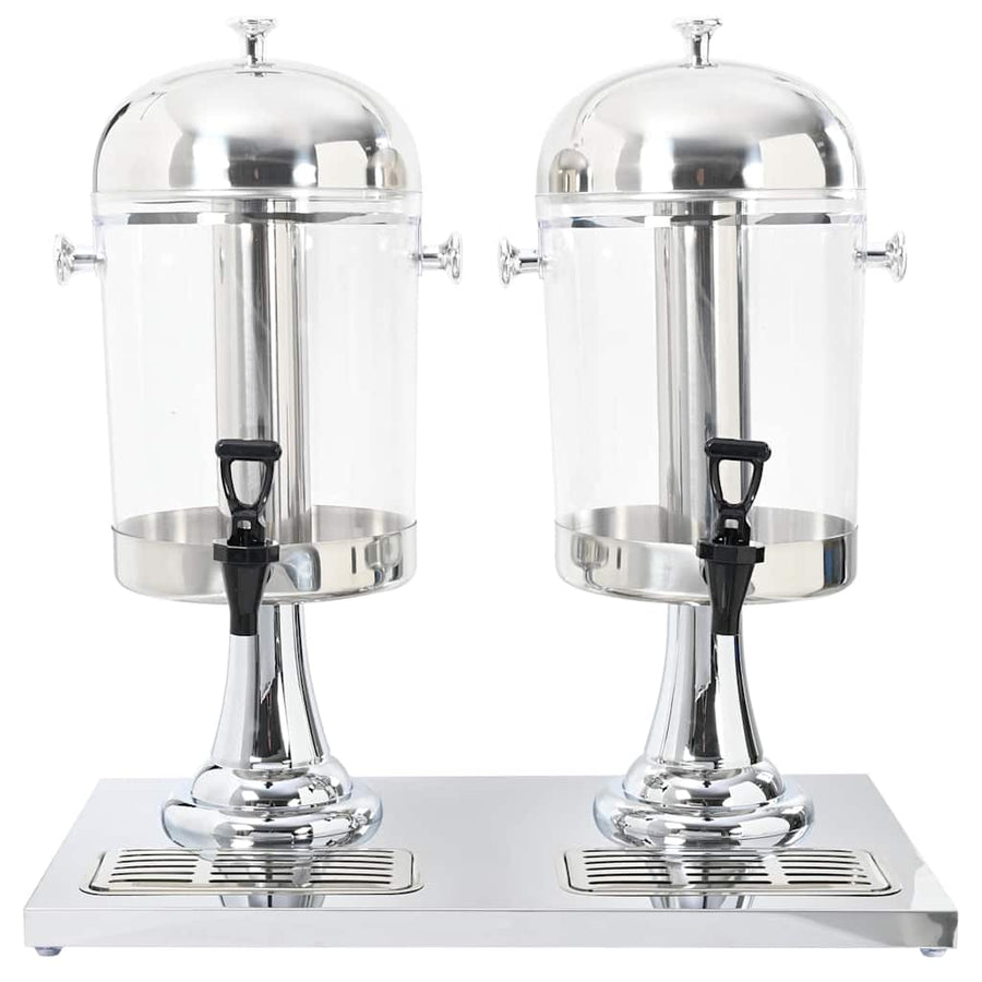 Dubbele Sapdispenser Roestvrij Staal 2X8 L