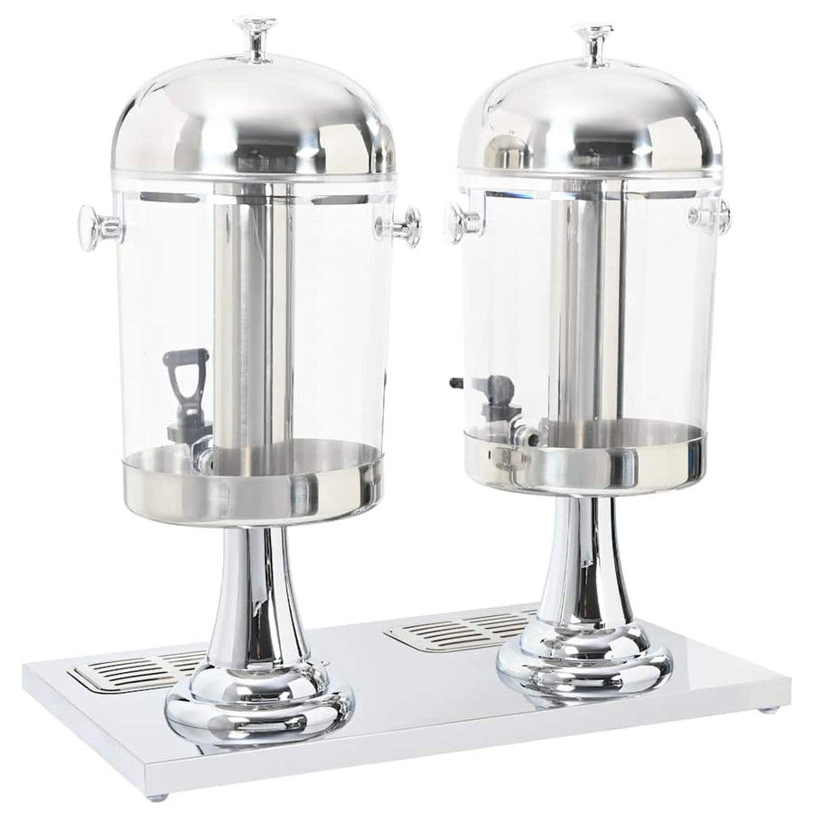 Dubbele Sapdispenser Roestvrij Staal 2X8 L