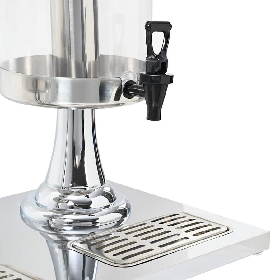 Dubbele Sapdispenser Roestvrij Staal 2X8 L