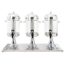 Drievoudige Sapdispenser Roestvrij Staal 3X8 L