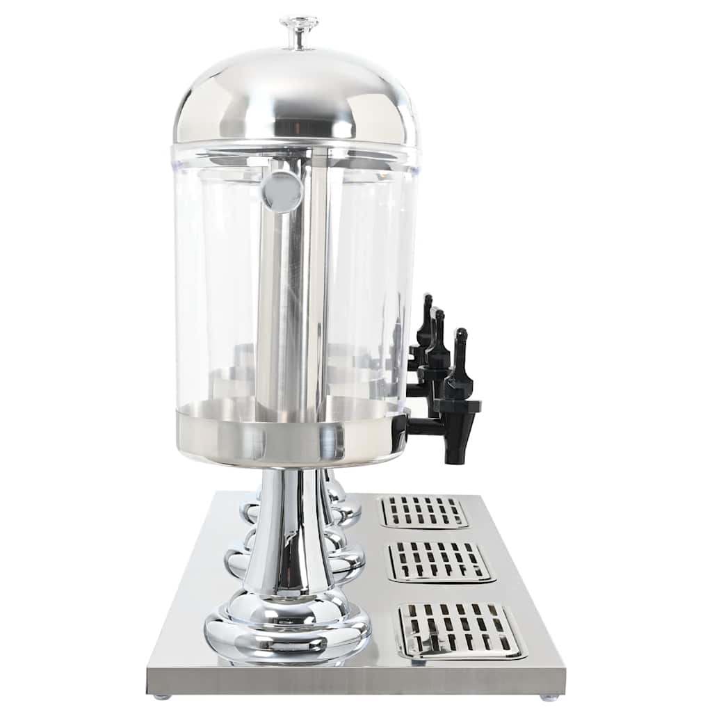 Drievoudige Sapdispenser Roestvrij Staal 3X8 L