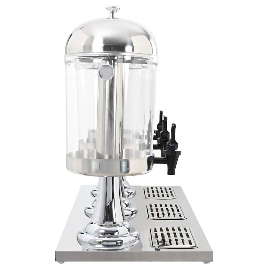 Drievoudige Sapdispenser Roestvrij Staal 3X8 L
