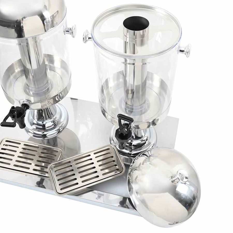 Drievoudige Sapdispenser Roestvrij Staal 3X8 L