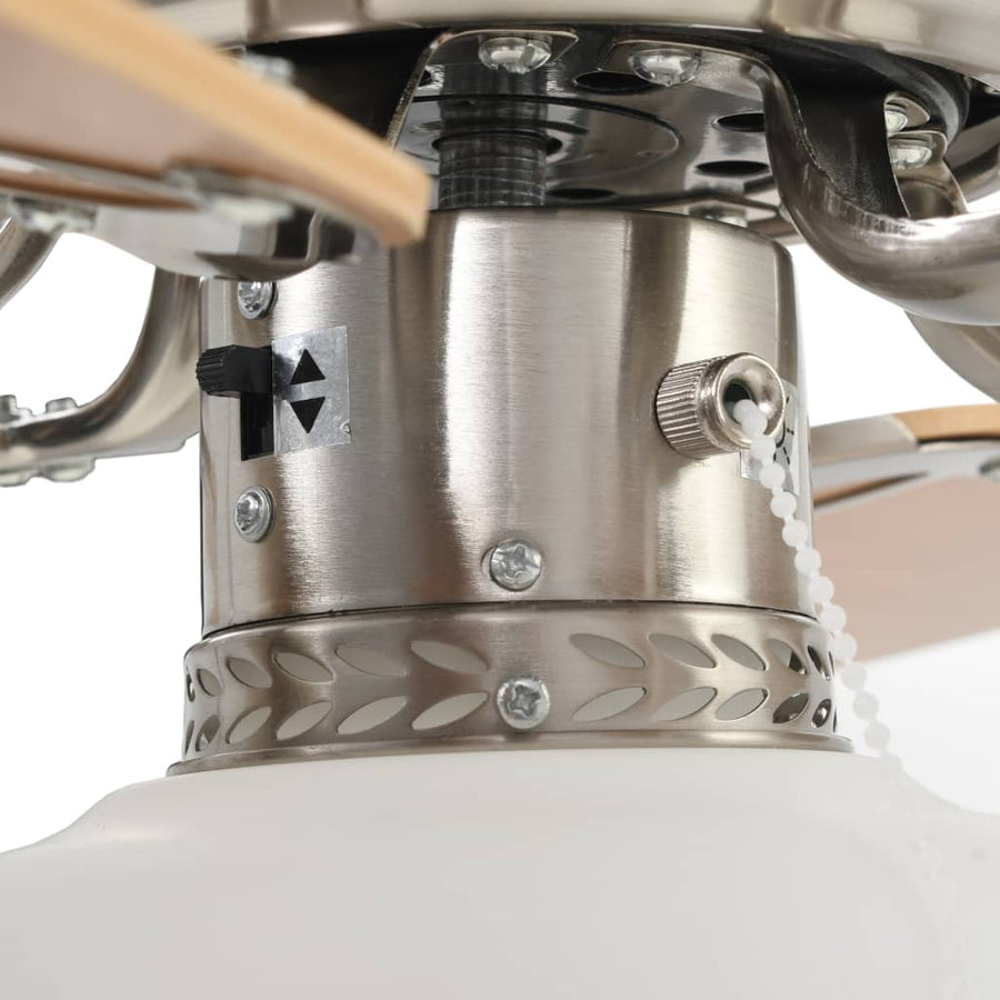 Plafondventilator Met Lamp 82 Cm Lichtbruin