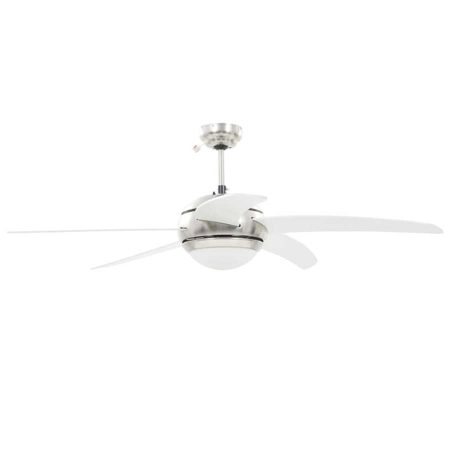 Plafondventilator Met Lamp 128 Cm Wit