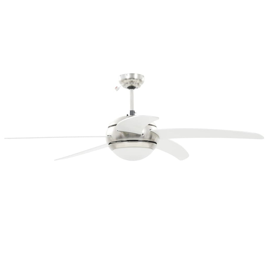 Plafondventilator Met Lamp 128 Cm Wit