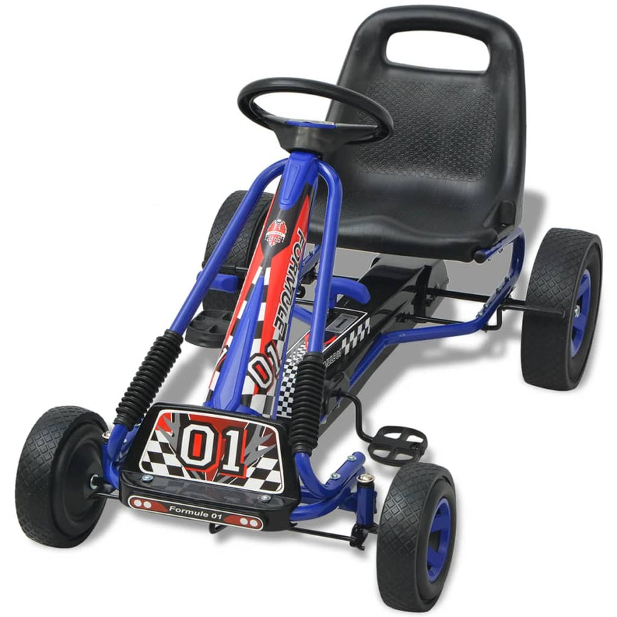 Skelter Met Pedalen En Verstelbare Zitting Blauw