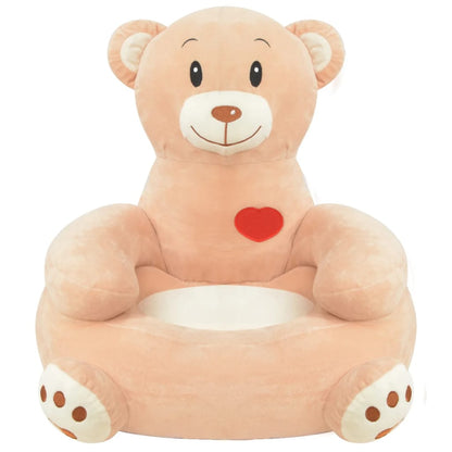 Pluche Kinderstoel Bruin Beer