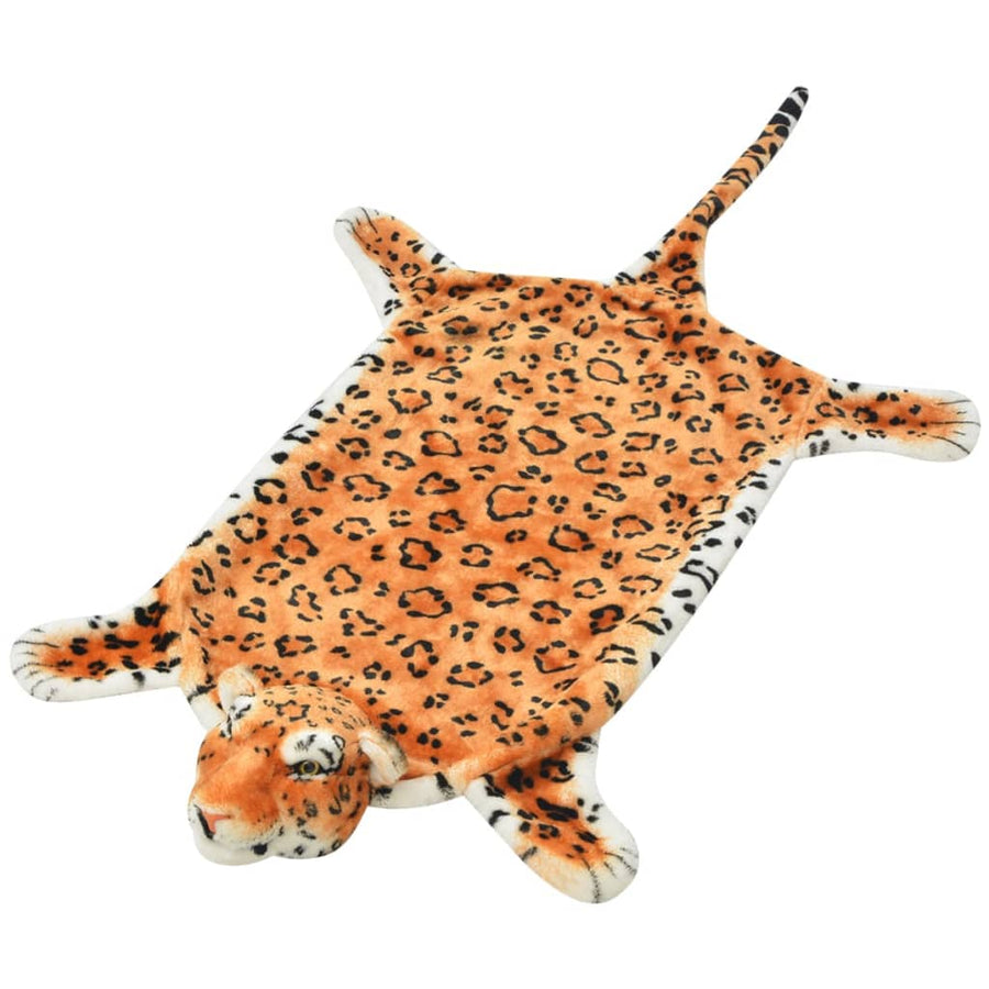 Luipaardvloerkleed Pluche 139 cm Bruin