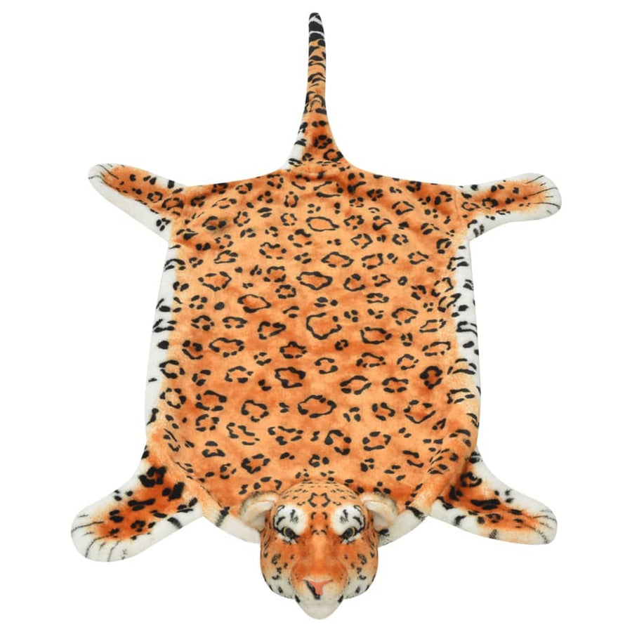 Luipaardvloerkleed Pluche 139 cm Bruin